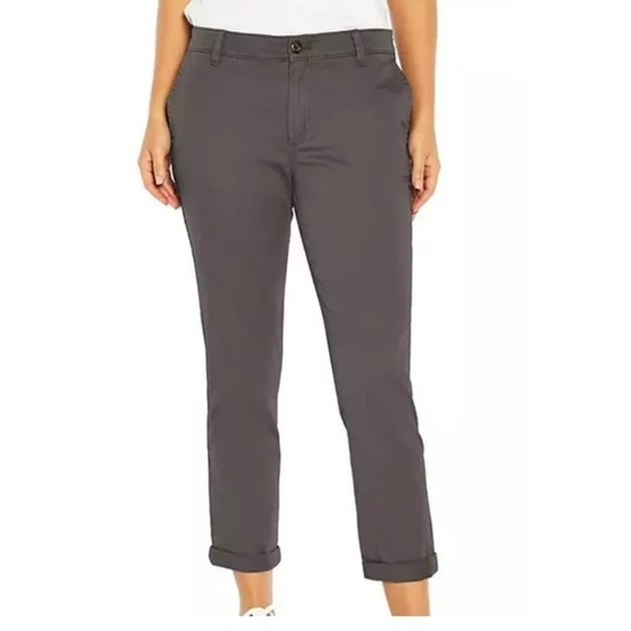 Gap Women's Relaxed Girlfriend Cuffed Twill Pant - Picture 5 of 5